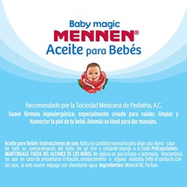 Mennen Aceite para Beb Baby Magic Hipoalergnico 400 ml. Ayuda a Evitar las Rozaduras y Humecta la Piel de tu Beb, Dejndola Hidratada. Proteccin...    