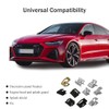 Rebvugr 100Pcs 10 Sizes Auto Car U-Clip Metal Trim Panel