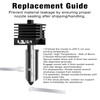 Sahvaim Upgraded 2Pcs 0.4mm H2D/H2S Hotend Kit for Bambu Lab