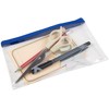 Clear Pencil Case, Transparent Exam Pencil Case PVC with Zipper