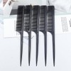 Black tail comb, salon hairbrush, dyeing comb, parting comb / 꼬리빗 블랙 미용실 헤어브러쉬 염색빗 가르마빗