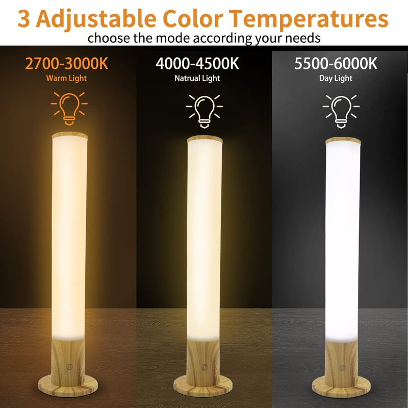 Light Therapy Lamp 10000 Lux, Happy Sun Lamp UV-Free with