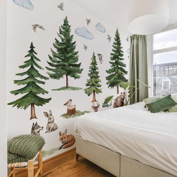Woodland Wonders: Nursery Wall Stickers & DecalsLarge Pine Tree Wall