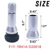QILISEN Chrome Tire Valve Stem Caps 5 Pack - C20018