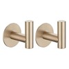 JQK Self Adhesive Towel Hook Champagne Bronze, No Drill Stick