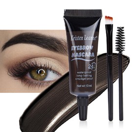 Eyebrow Mascara Dark Brown,Natuarl eyebrow mascara with Brush,Instant Color Eyebrow Mascara for Women,Waterproof Eye Brow Gel,Long Lasting & Shape Natural Eyebrow,Smudge-Proof Brow Mascara -Dark Brown