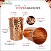 qCup Hand Hammered Copper Tumblers - Ayurvedic Health Pure Copper