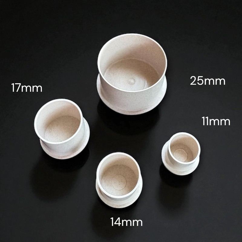 Tattoo Ink Cups Biodegradable, Multiple Sizes, Wheat Straw Material 500pcs