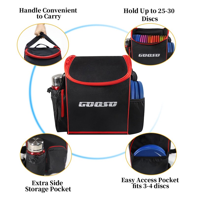 GOOSO Disc Golf Set with Bag - 12 PCS Flying