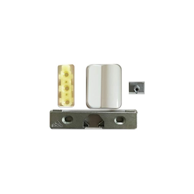 Balcony Door Handle Aluminium in White or Black + Roto