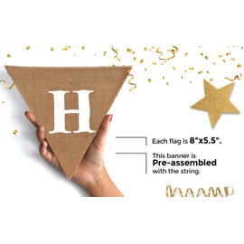 Happy Birthday Banner Burlap happy birthday banner Photo Props Burlap birthday banner Happy Birthday Bunting Birthday Party Decorations Birthday Party Decor Happy Birthday Sign