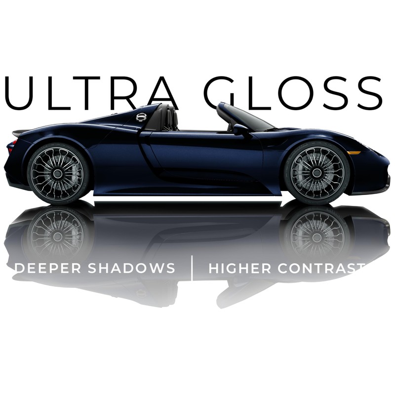 VViViD+ Ultra Gloss Midnight Metallic Blue Vinyl Car Wrap (6ft