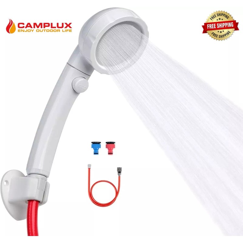 Camplux Portable Shower head with Garden Hose Quick Connector