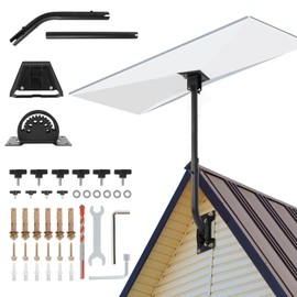 FAHKNS Starlink Gen 3 Mount, Adjustable Mounting Bracket Kit, Starlink Wall/Roof Standard Pole Mount with Pipe Adapter Compatible with V3 Starlink Standard Dish for Starlink Internet Kit Satellite