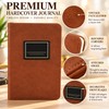 Brown Faux Leather Journal for Daily Writing – Hardcover 365-Day