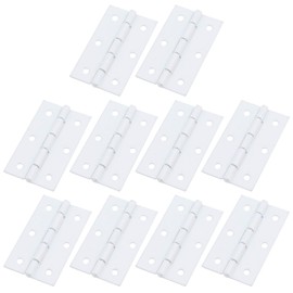 T Tulead White Box Hinges 2.36"x1.41" Iron Door Hinges Furniture Hinges Pack of 10 with Screws for Toolbox Gift Box Cabinet