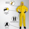 Zimchado Yellow Coverall Chemical Suit With Reusable Acid Resistant Gloves