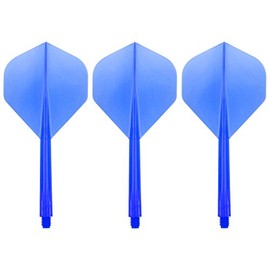 Condor Zero Stress Flight System - Standard Clear Blue - Dart Flights Long