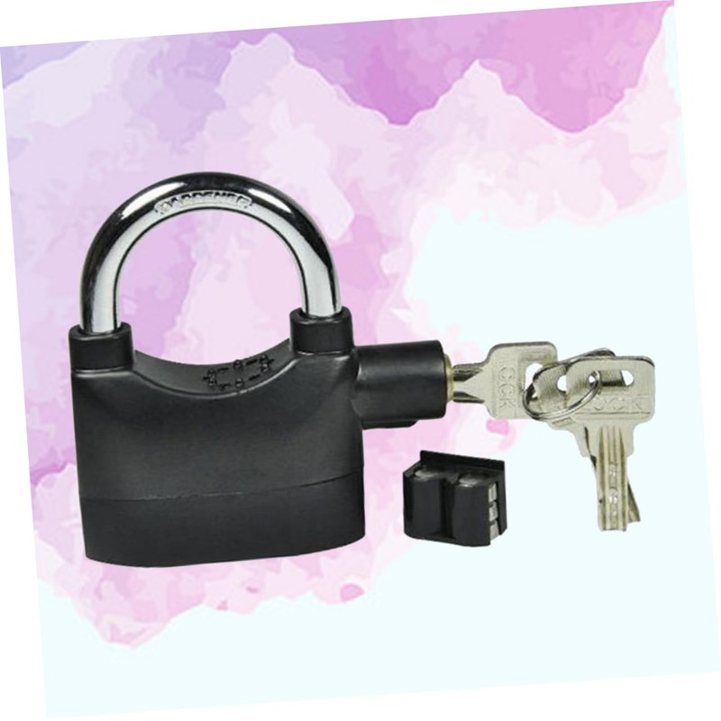 OSALADI Alarm Padlock Anti-Theft Lock for Door/Motorcycle with Unique Lock