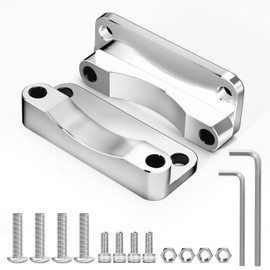 AEEAST 21" Front Wheel Fender Riser Lift Bracket Chrome, 20mm Relocates Front Fender Spacer Fit for 1993-2013 Harley Davidson Touring Street Glide Road Glide Electra Glide Road King Ultra Glide