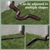 Gutterlix 4 Pack Flexible Gutter Downspout Extensions Extendable from 21"
