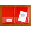 StoreSMART® Red Plastic Archival Folders 25-Pack - Letter-Size Twin Pocket