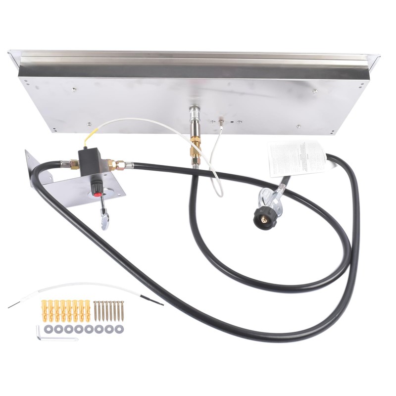 Mixizap 30 x 10 Inch Stainless Steel Propane Gas Rectangular