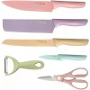 Didier Market Juego De 6 Cuchillos Cocina Color Pastel Acero