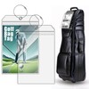 GhllGhyy 2 Pack Extra Large Golf Bag Shipping Label Holder