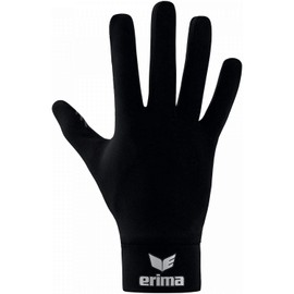 Erima Adult Functional Field Player Gloves, Black, 4
