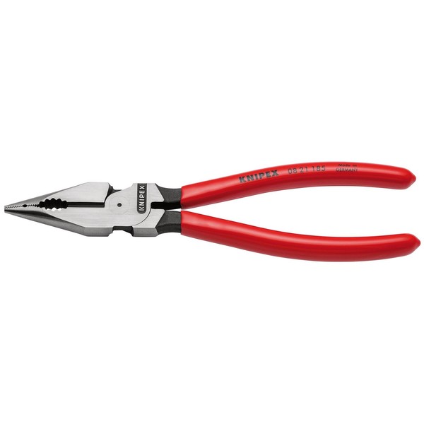 KNIPEX 08 21 185 SB Needle-Nose Combination Pliers plastic coated