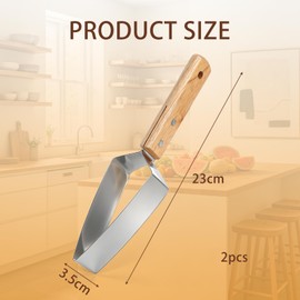 Set da 2 Affettatrice per angurie, Taglia Melone Triangolare per Taglio Rapido e Pezzi Uniformi, Taglia Frutta Facile da Pulire, Utensile da Cucina per Picnic, Campeggio e Barbecue