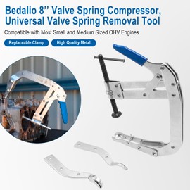 Bedalio 8 in Valve Spring Compressor, Universal Valve Spring Removal Tool Compatible with Most Small and Medium Sized OHV Engines