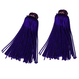 NBK TU75-V Tassel Purple Approx. 3.0 inches (7.5 cm), 2 Pairs