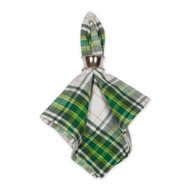 DII St. Patrick's Day Collection Table Napkin Set 20 x 20 St. Paddy Plaid 6-Piece