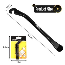 Set of 3 Tyre Levers, Bicycle, Black Bicycle Tyre Lever, Metal Bicycle Repair Kit, Carbon Steel Tyre Lever, Tyre Lever for Mountain Bike, Road Bike, Bicycles, Inner Tube Tyre Change Tool