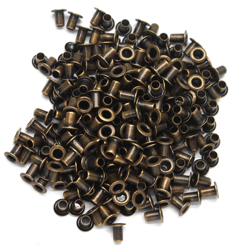 Litoexpe 1.5MM Tiny Grommets Eyelets 200 Pcs, Self Backing Eyelets