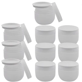 Plastic Tin "Run" Cream Tin 50 ml with Cover Disc Kosmetex Cosmetic Tin Matte Empty 10 x 50 ml