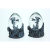 Cornelißen Glitter Ball Dragon Grey Double Animal Snow Miniature Shaker
