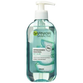 Garnier SkinActive Waschgel mit Aloe Extrakt Normale und Mischhaut, (200 ml)