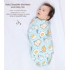 DREAMHALO Newborn Baby Swaddle Blanket with Hat Set-Viscose Made from