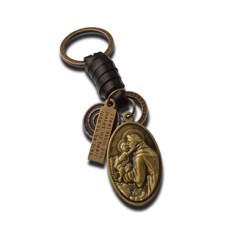 LivelyBuy Saint Christopher Keychain Holy Patron of Motorists, Drivers and