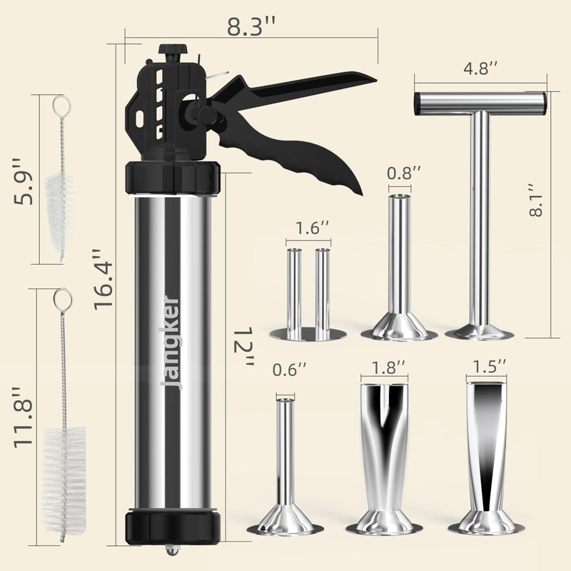 Jangker Beef Jerky Gun Kit - 2lb Stainless Steel Meat