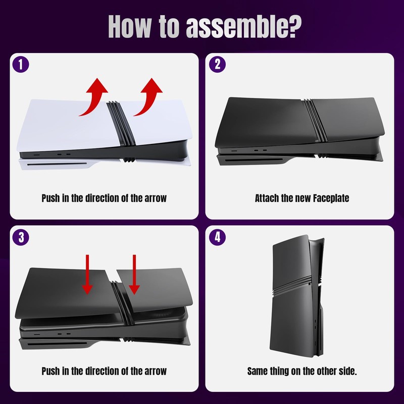 Suitable for PS5Pro digital distribution/optical drive version with replacement panel,