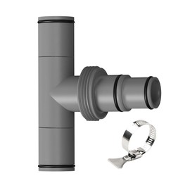 Pool Hose Connector, T-Joint Pool Hose Connector 1.5" to 1.5"&1.25" for Filter Pumps & Pool Hoses, Leak-Proof, Durable, Pool Maintenance Accessory