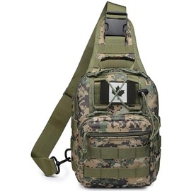 ATBP Small Tactical Sling Backpack Bag for Men Military Shoulder Bag Pack EDC Crossbody Bag for Hiking 7 Liters