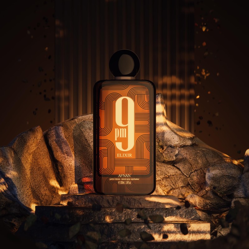 Afnan 9 PM Elixir Unisex Extrait de Parfum, 3.4 Fl.