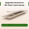 Aluminum RV Floor Vent Cover, 2"x10" RV Floor Register Vent