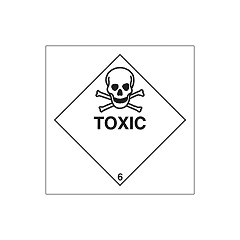 V Safety Hazard diamond – Toxic-200x200mm-Magnetic Safety Sign