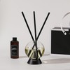 AROMA BLOSSOM Luxury Reed Diffuser, Onyx Collection-Black 200ML Capacity